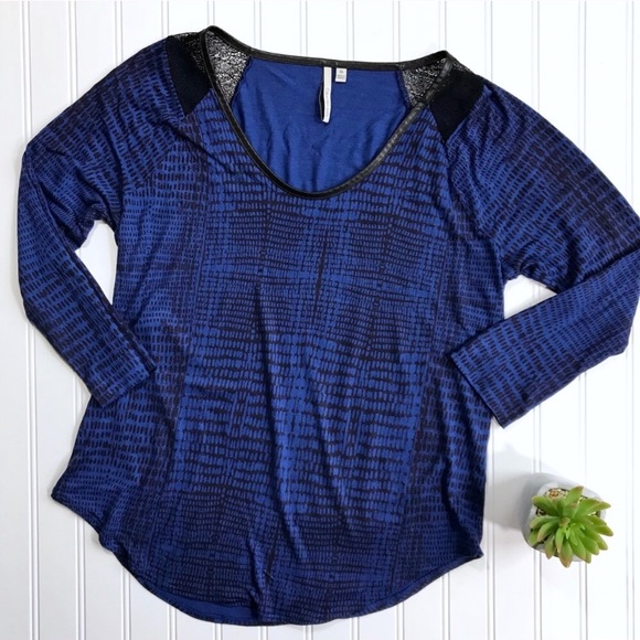 Calvin Klein Jeans Tops - •Calvin Klein Jeans• vegan leather trim top